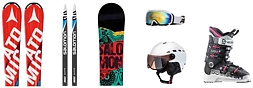 Lyže, běžky, snowboardy