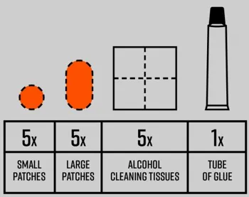 TUBOLITO TUBO PATCH KIT- lepící opravná sada Opravný kit