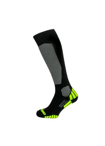 BLIZZARD Merino Racing ski socks, black/yellow, 2023 - vel. 35-38