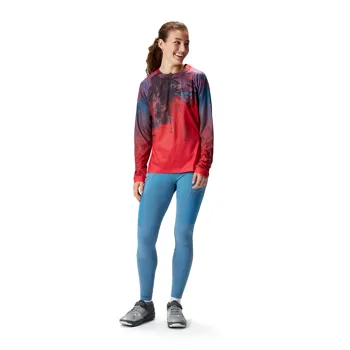 Endura dámský dres Tropical Tee LTD s dlouhým rukávem Granátové Jablko