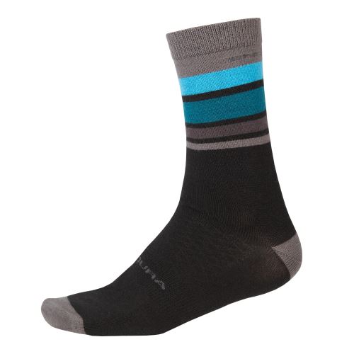 Endura Ponožky Merino Stripe Černá