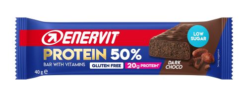 ENERVIT PROTEIN BAR 50%, 40g - tmavá čokoláda