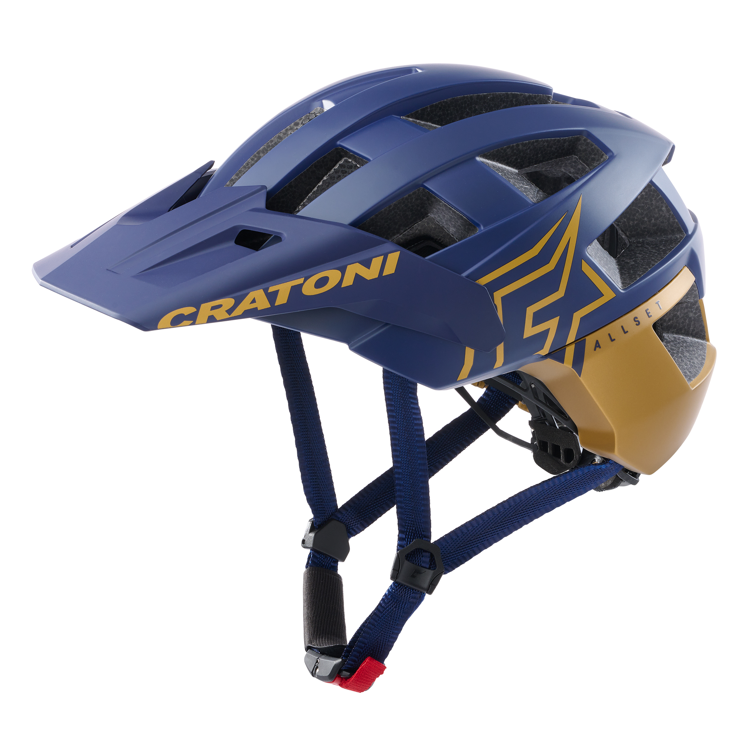 CRATONI AllSet Pro 2022 Blue-Gold Matt - vel. M-L (58-61cm) Zlatá | Modrá