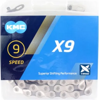 ŘETĚZ KMC X9 ŠEDÝ BOX