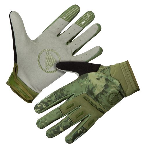 Endura větru odolné rukavice SingleTrack Olivově Zelená