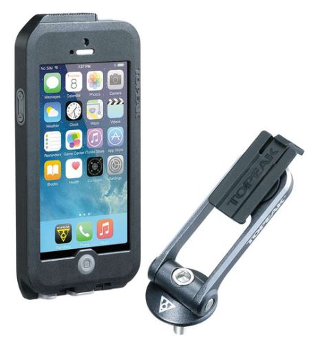 TOPEAK obal WEATHERPROOF RIDECASE pro iPhone 5 + SE černá/šedá