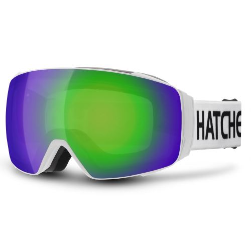 Lyžařské brýle Hatchey Snipe White / Full Revo Green