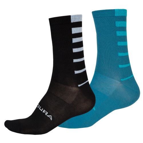 Endura Ponožky Coolmax® Stripe (2-balení) Lednáčkově modrá