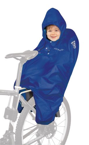 PONCHO - pláštěnka FORCE na dítě v sedačce - modré