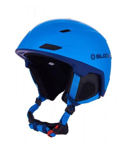 Helma BLIZZARD Double ski helmet, blue matt/dark blue, big logo - vel. 60-63 cm