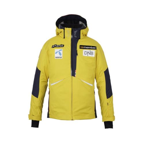 Pánská lyžařská membránová bunda Phenix Norway Alpine Team Jacket Yellow/Dark Blue