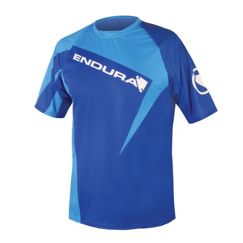 Endura triko Singletrack Print II s potiskem Modrá