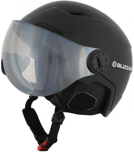 BLIZZARD Double Visor ski helmet, black matt, silver mirror