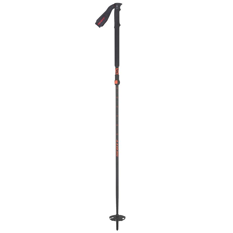 Lyžařské hůlky Scott Riot 18, 2dílné - délka: 115-140cm Černá | Červená