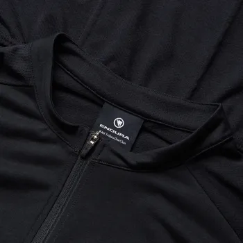 Endura dres s krátkým rukávem Loop Zipped Černá