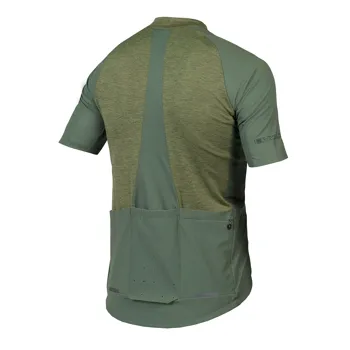 Endura dres GV500 Reiver s krátkým rukávem Olivově Zelená