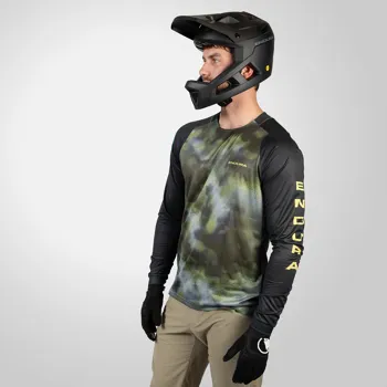Endura dres Pixel Cloud Tee LTD s dlouhým rukávem Black