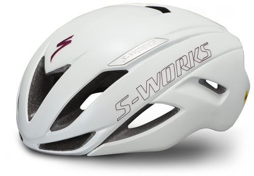 Specialized S-Works EVADE II with ANGI 2022 Matte/Gloss Metallic White/Maroon