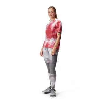 Endura dámský dres Pixel Cloud Tee LTD Granátové Jablko