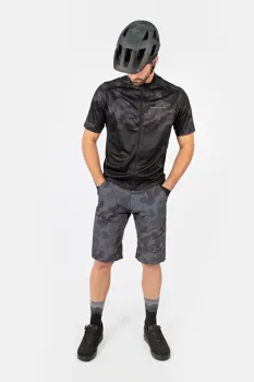 Endura dres Hummvee Ray s krátkým rukávem Olivově Zelená
