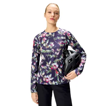 Endura dámský dres s dlouhým rukávem Floral LTD Printed L/S Tee Bramble