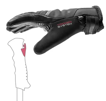 Rukavice LEKI Snowfox 3D Women, black