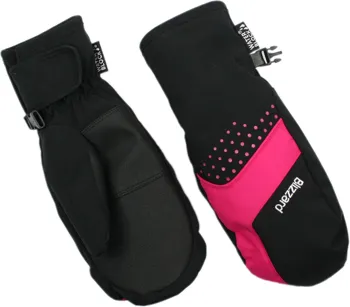Lyžařské rukavice BLIZZARD Mitten junior ski gloves black/pink