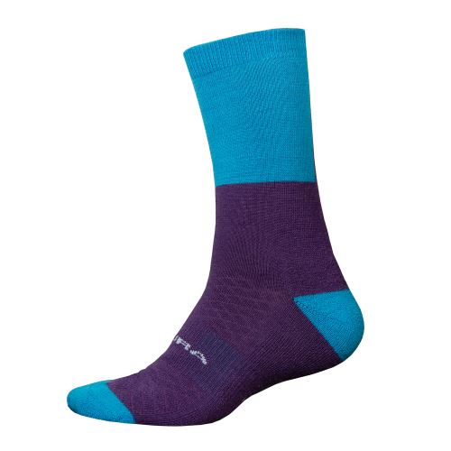 Endura zimní ponožky BaaBaa Merino (1-balení) Modrá Eletric