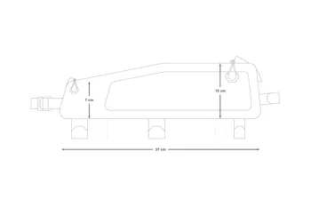 Brašna Apidura NEW Backcountry long top tube pack (1,8l)