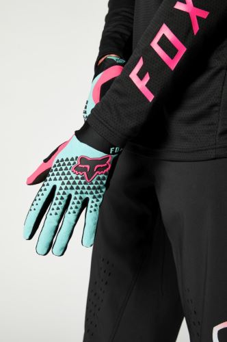 Fox Racing cyklo rukavice Defend Glove Pink/Turquoise/Black