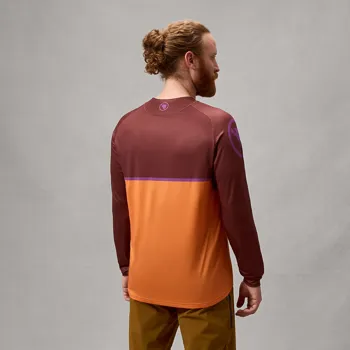 Endura dres s dlouhým rukávem Core Printed L/S Tee End Orange