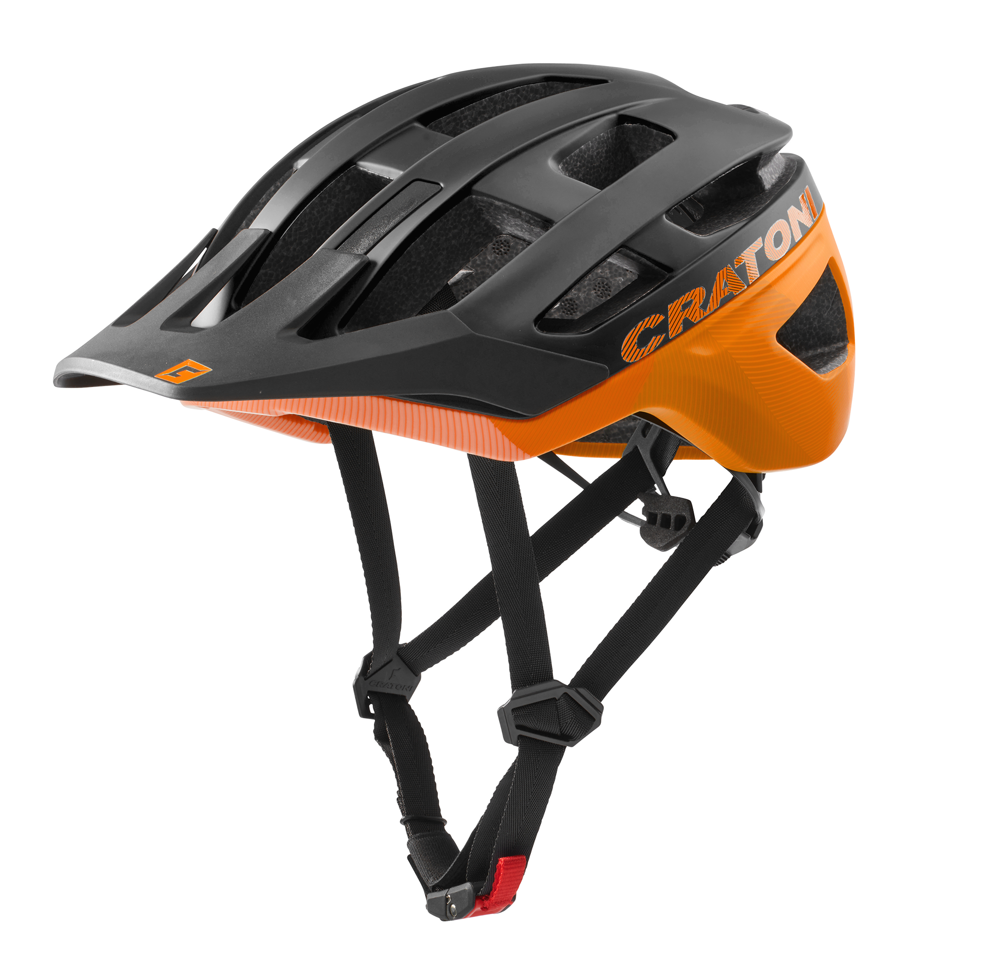 CRATONI AllRace 2022 Black-Neonorange Matt - vel. S-M (52-57 cm) Černá | Oranžová