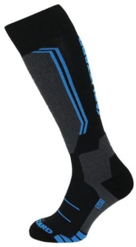 BLIZZARD Allround wool ski socks, black/anthracite/blue