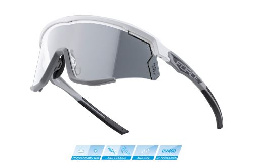 Brýle FORCE SONIC bílo-šedé, fotochromatická skla
