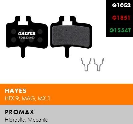 Brzdové destičky Galfer FD282 - Hayes, Promax