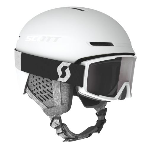 SCOTT Combo Helmet Track+ Goggle Factor Pro White