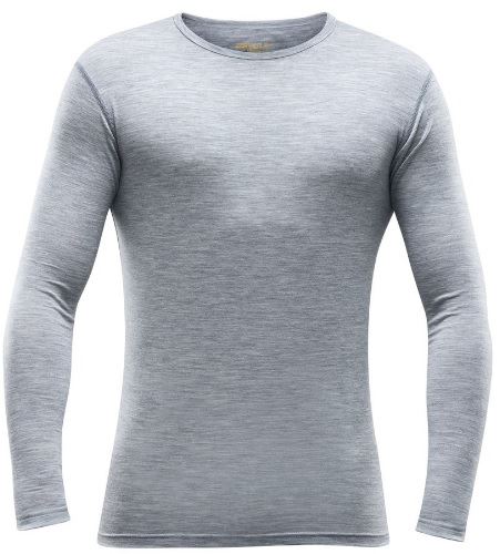 Devold Breeze pánské super lehké pohodlné vlněné triko Grey Melange