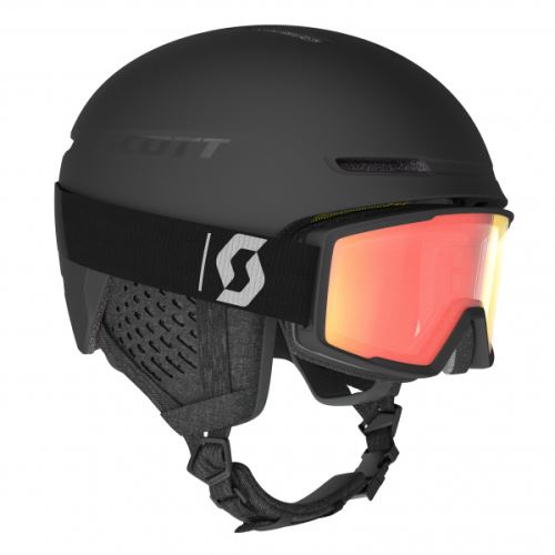 SCOTT Combo Helmet Track+ Goggle Factor Pro Black
