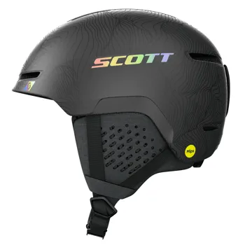 Lyžařská helma SCOTT Track Plus Granite Black/Holo Grey