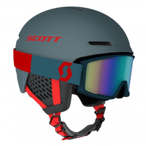 SCOTT Combo Helmet Track+ Goggle Factor Pro Aruba Green