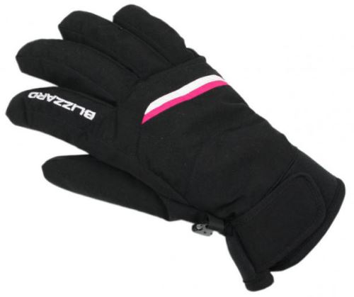BLIZZARD Viva Plose ski gloves, black/white/pink