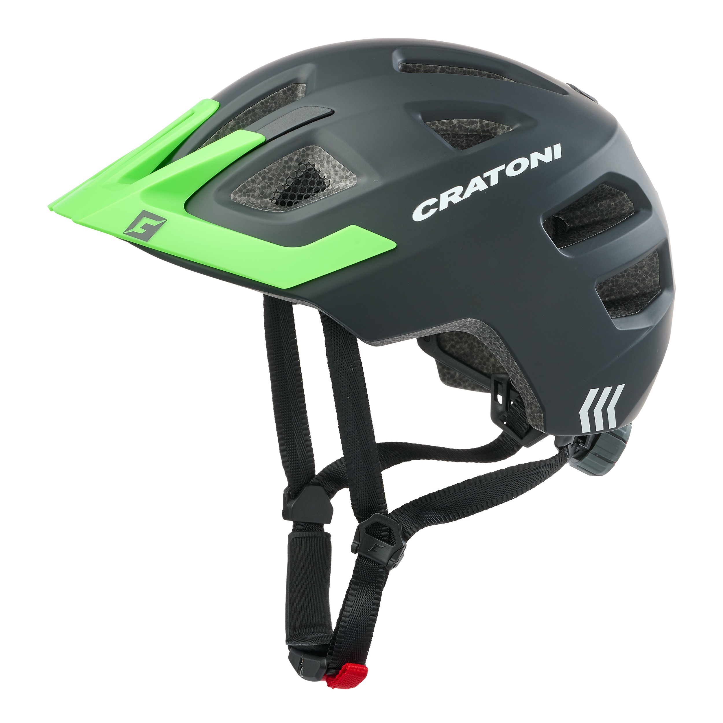 CRATONI Maxster Pro 2022 black-neongreen matt - vel. XS-S (46-51cm) Černá | Zelená