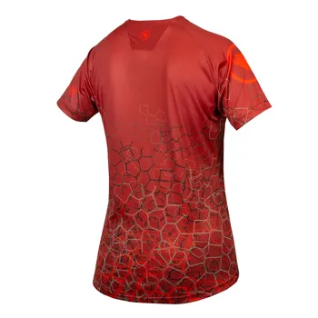 Endura dámský dres SingleTrack Print Tee LTD Kajenský Pepř