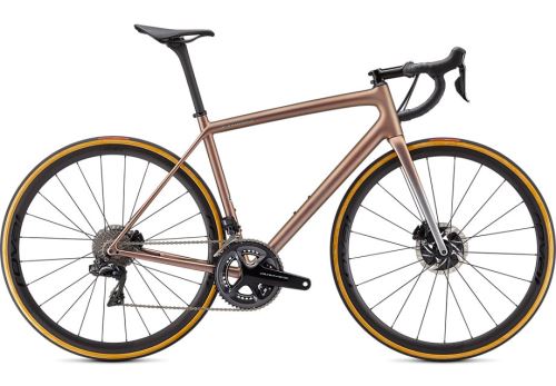 Specialized S-Works Aethos Dura Ace DI2 2021 Flake Silver/Red Gold Chameleon Tint/Brushed Chrome