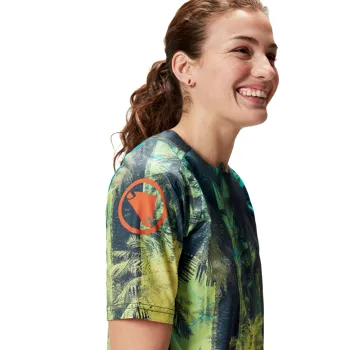 Endura Dámský dres Tropical Tee LTD Ghillie Green