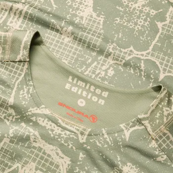 Endura dres s dlouhým rukávem Grid Floral LTD Printed L/S Tee Tweed Green