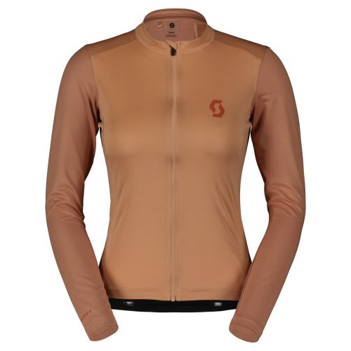 Dámský dres SCOTT Endurance 10 dl. rukáv Rose Beige/Braze Orange