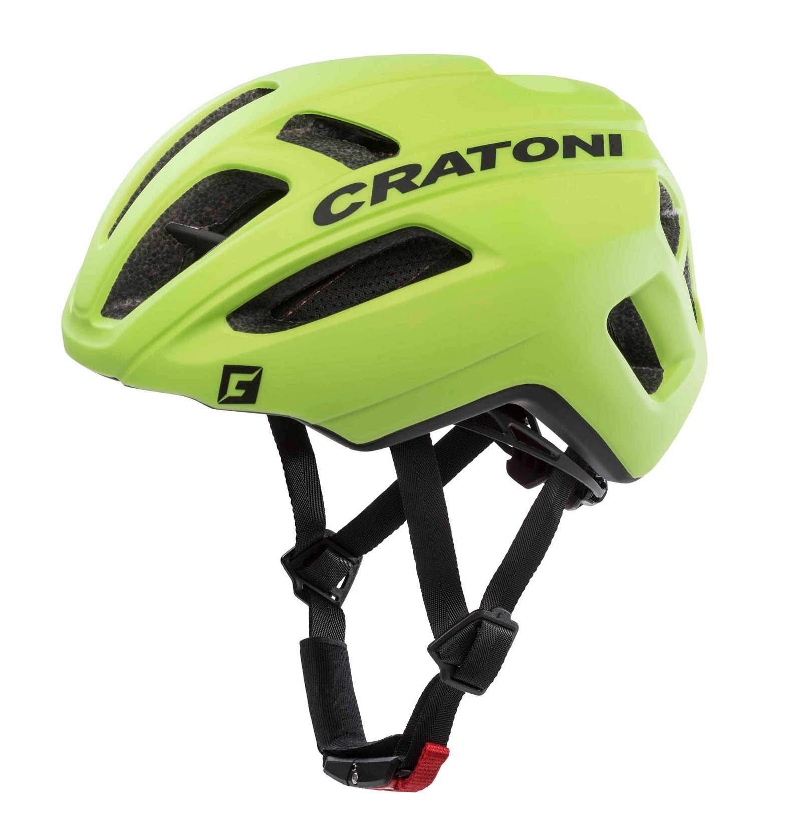 CRATONI C-PRO 2021 lime-black-rubber - M-L / 57-61cm Černá | Zelená