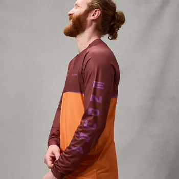 Endura dres s dlouhým rukávem Core Printed L/S Tee End Orange