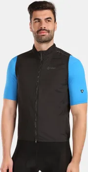 Unisex větruodolná sportovní vesta Kilpi FLOW-U Černá Unisex větruodolná sportovní vesta Kilpi FLOW-U Černá